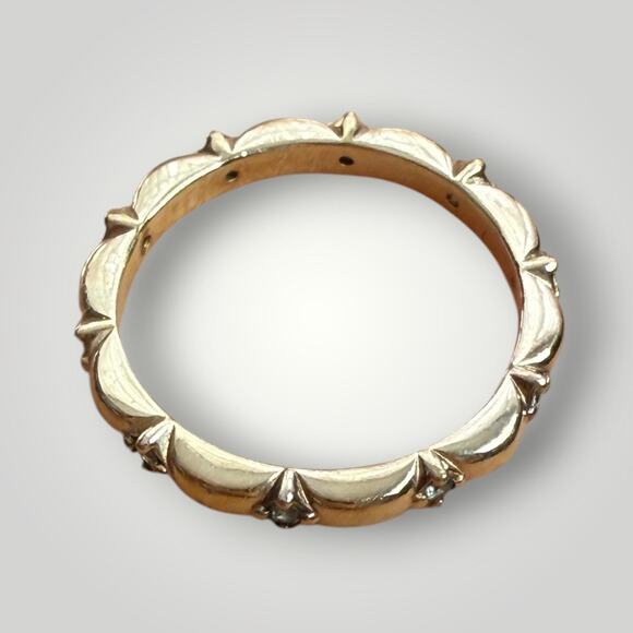 Pandora Flower Petals Band Ring 925 Ale Rose Retired 56 (7.5 ) - Picture 2 of 6